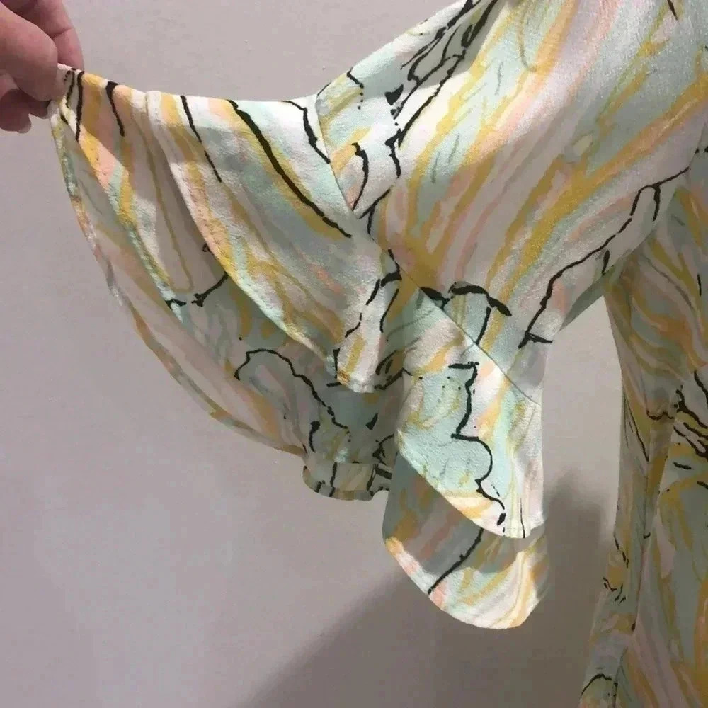 Diane Von Furstenberg Tatum Tulsi Shell Lagoon dress Medium New with Tags - Picture 6 of 12